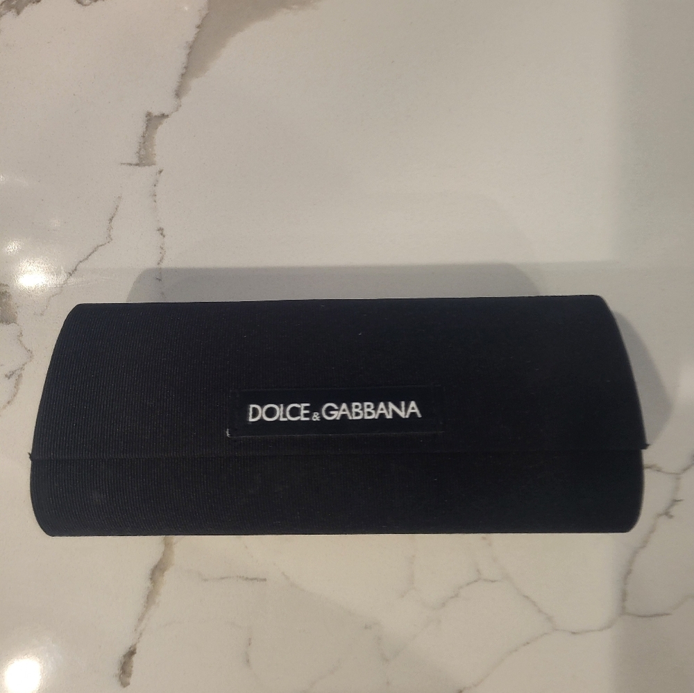 Dolce & Gabbana sunglass case w/satin bag, used but in good condition-Case Only